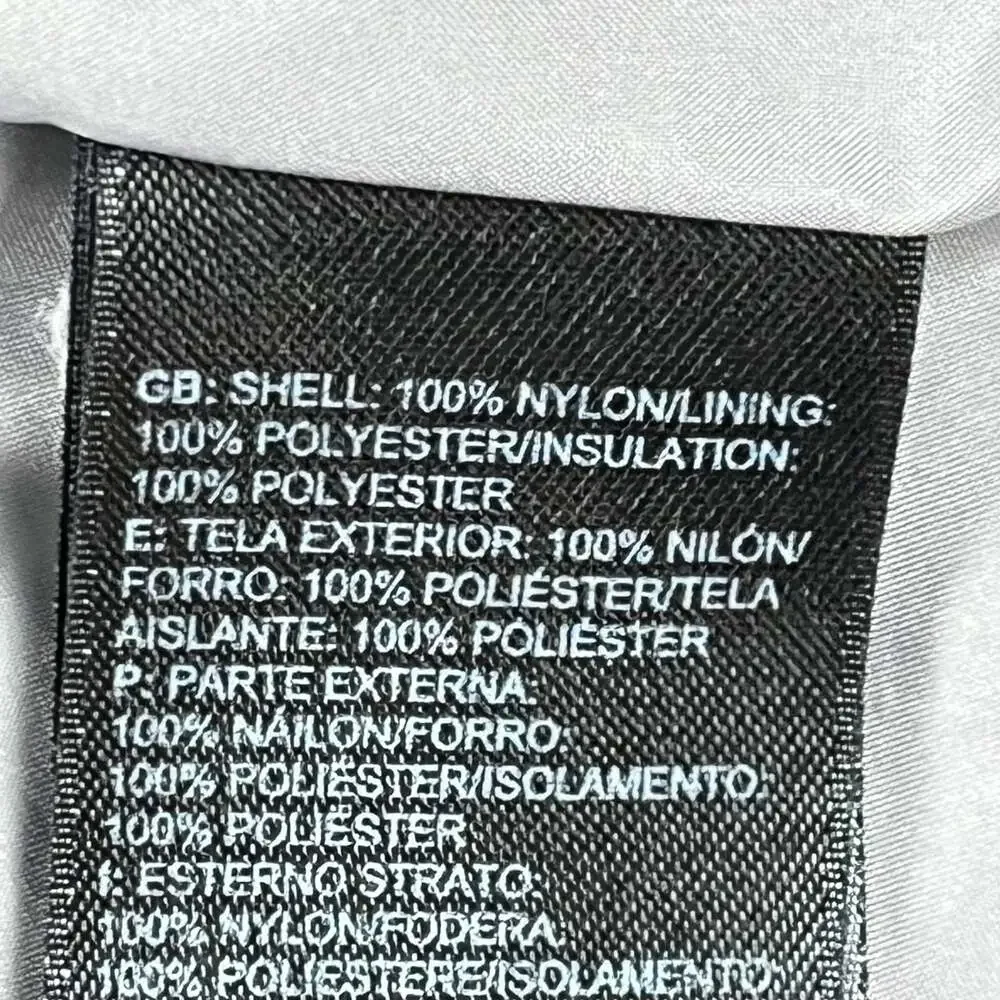 The North Face Womens M Quilted Insulated‎ Jacket Gray Fitted Outdoor